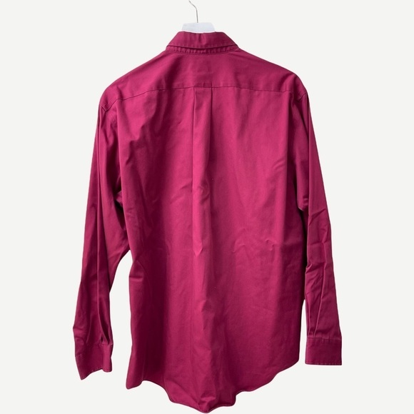 Llbean Men's Magenta Button Down Shirt M - Picture 3 of 3